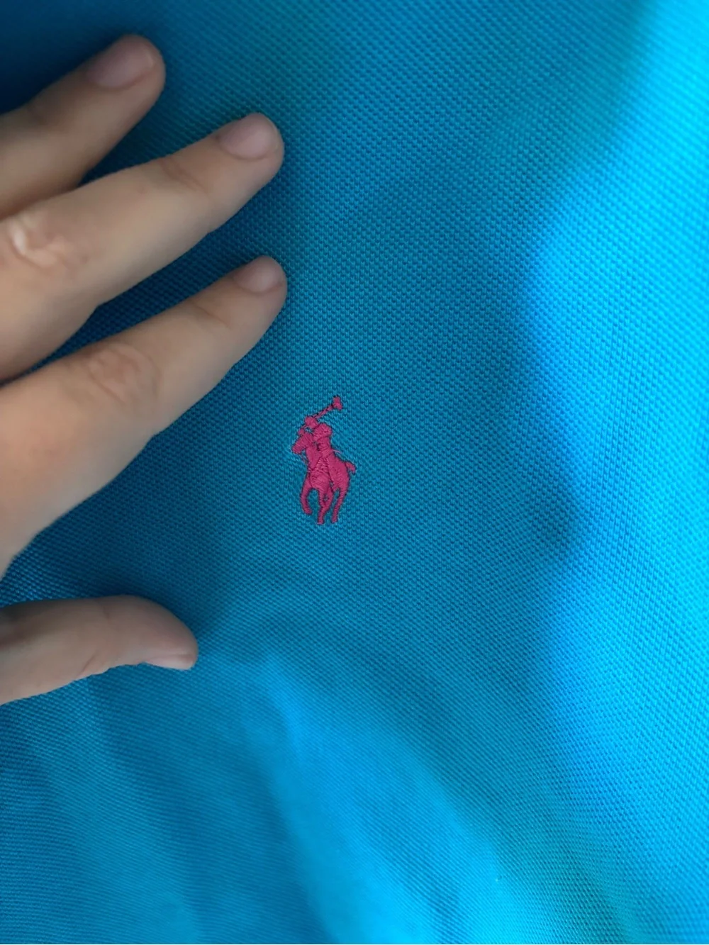 Ralph Lauren Polo Short-Sleeve Shirt in Bright Turquoise